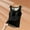 Black, variant on Fall Winter Womens Thermal Tank Tops Sleeveless Stretchy Cami Undershirt with Molded Cup Compression Warm Layer Base Vest Underwear