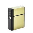 thumbnail image 1 of Boîte de Rangement pour Distributeur de Cigarettes Étui à Cigarettes Rabattable 20 Haute Capacité avec Détachable Rechargeable USB, 1 of 8