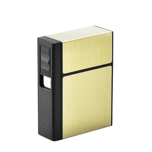 Cigarette Dispenser Storage Box Flip Cigarette Case 20 Loaded High Capacity with Detachable USB Rechargeable