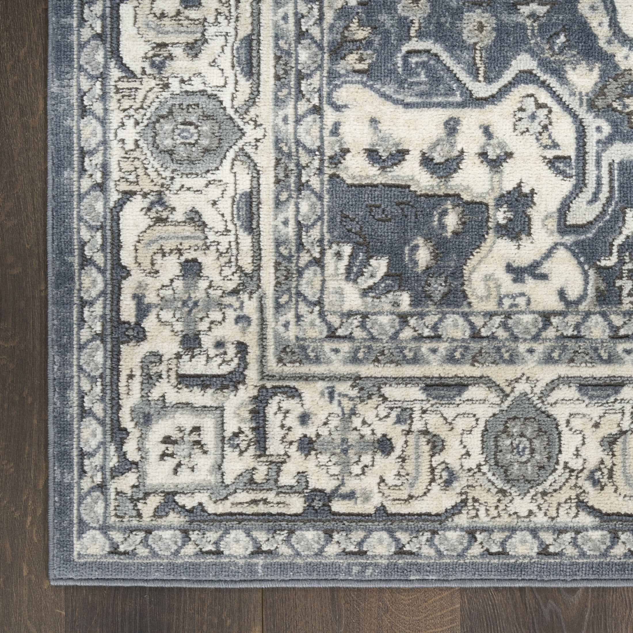 Nourison Concerto 3'9" x 5'9" Navy Ivory Indoor Rug