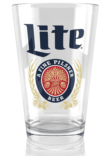 Details about   Vintage Miller Lite Beer Pint Glass