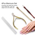 thumbnail image 4 of Fdit Nail Art Tool,4Pcs/set Nail Care Tools Nail Cuticle Clipper Dead Skin Removal Cutter Manicure Kit , Manicure Kit, 4 of 8