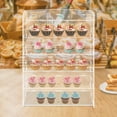 thumbnail image 2 of 5 Layers Acrylic Display Case, Bakery Display Case 360° High Transparency, Pastry Display Case for Bakery, Convenience Store, 2 of 12