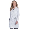 thumbnail image 1 of Landau Full Length Lab Coat for Women: Classic Relaxed Fit, 4 Button, 5 Pockets, Stitched Back Belt, 3153, 1 of 1