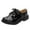 Black, variant on Kureaily Boys Shoes Boots Thick Bottom Student Dress Shoes Performance Shoes Solid Color Comfortable 8-9 Years
