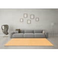 thumbnail image 3 of Ahgly Company Indoor Round Solid Orange Modern Area Rugs, 8' Round, 3 of 4