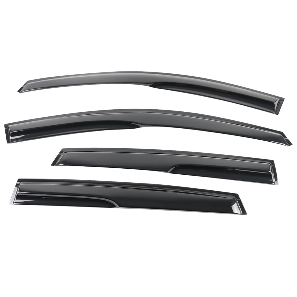 Ikon Motorsports Compatible with 12-16 Honda CRV MU Style Acrylic Window Vent Visor Deflector Rain Guard 4Pc Outside Mount 2012 2013 2014 2015 2016