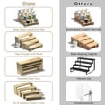 thumbnail image 6 of 8-Piece Wood Cake Stand Set, Natural Wood Tiered Display for Cupcakes, Desserts, Party Food, 6 of 8