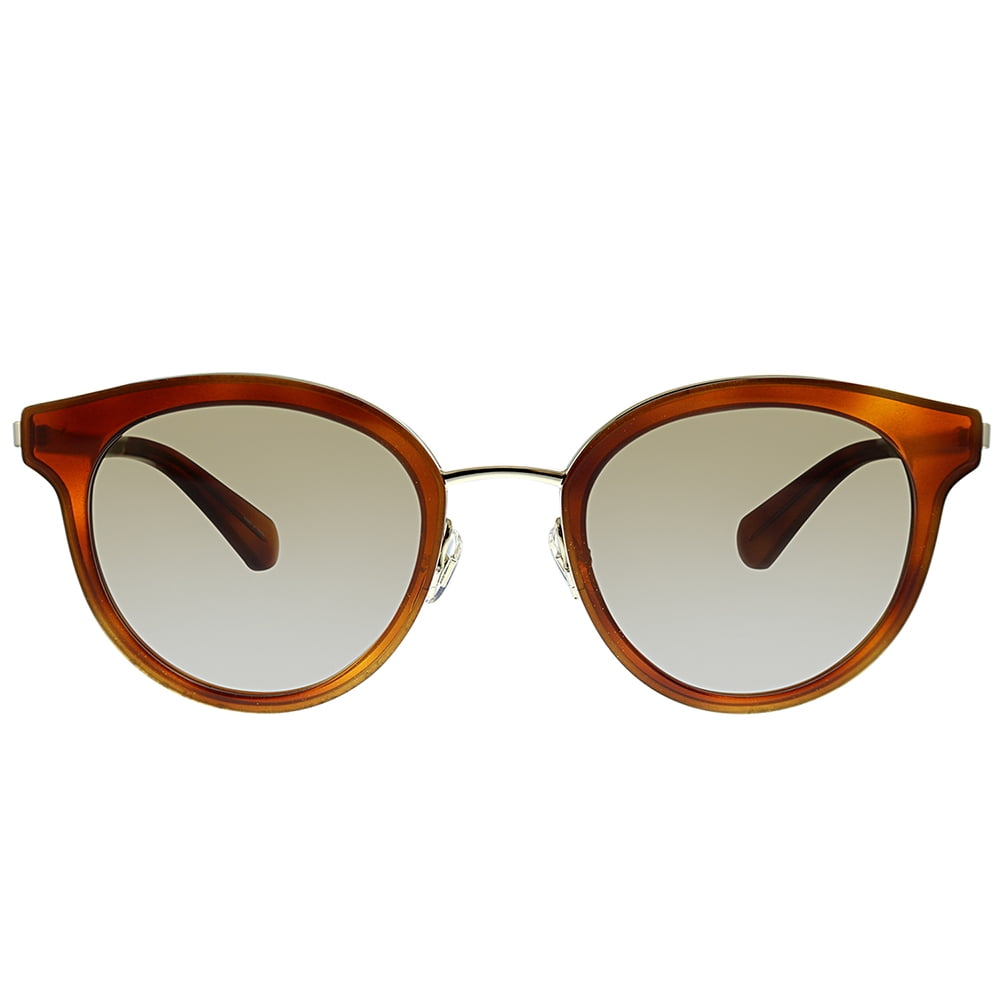 Kate Spade  Plastic Womens Oval Sunglasses Havana 50mm Adult