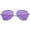 Gold / Purple, variant on sunglassLA Unisex Retro Metal Frame Double Nose Bridge Color Flat Lens Aviator Sunglasses 60mm (Gold / Blue) - 60mm