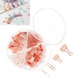 thumbnail image 3 of Assorted Paper Clips Binder Clips Push Pins Set Multifunctional Durable Metal Macaron Colors Ideal for Office School Document, 3 of 7