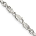 thumbnail image 2 of Diamond2Deal Collier Chaîne Rolo en Argent Sterling 925 4 mm Taille Diamant pour Femmes 22 Pouces, 2 of 5