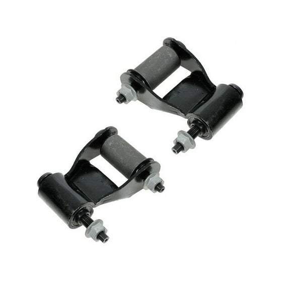 Rear Leaf Spring Shackle Set 2 Piece Set - Compatible with 1997 - 2010 Dodge Dakota 1998 1999 2000 2001 2002 2003 2004 2005 2006 2007 2008 2009