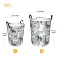 thumbnail image 3 of Fotbe African Animals Cesto de Ropa con Asas, Cesto Impermeable de Gran Capacidad, Bolsa de Lavado para Dormitorio, Cesto de Ropa con Ruedas y Asas-Medium, 3 of 6