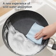 thumbnail image 5 of Under 5 Disposable Dishcloths Dishwashing Pack, 20 Pcs Microfiber Dishcloths Dishwashing Clean Towel, Disposable Dish Rags for Washing Dishes In Cleaning, Wet & Dry Furniture Polish Wipes Blue, 5 of 5
