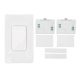 thumbnail image 1 of Kit de interruptor de luz inalámbrico autoalimentado 433MHZ Control remoto interruptor de pared impermeable AC110V-230V 2 receptores, 1 of 5