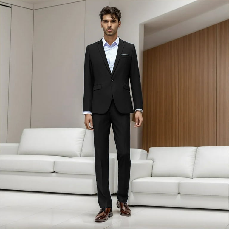 80 s Theme Party Outfits for Men Male Autumn And Winter Suit Two Piece Solid Color Lapel Collar Long Sleeve Multi Pocket Suit Jacket And Trousers Xxxxxl Baggy Cargo Pants Men White