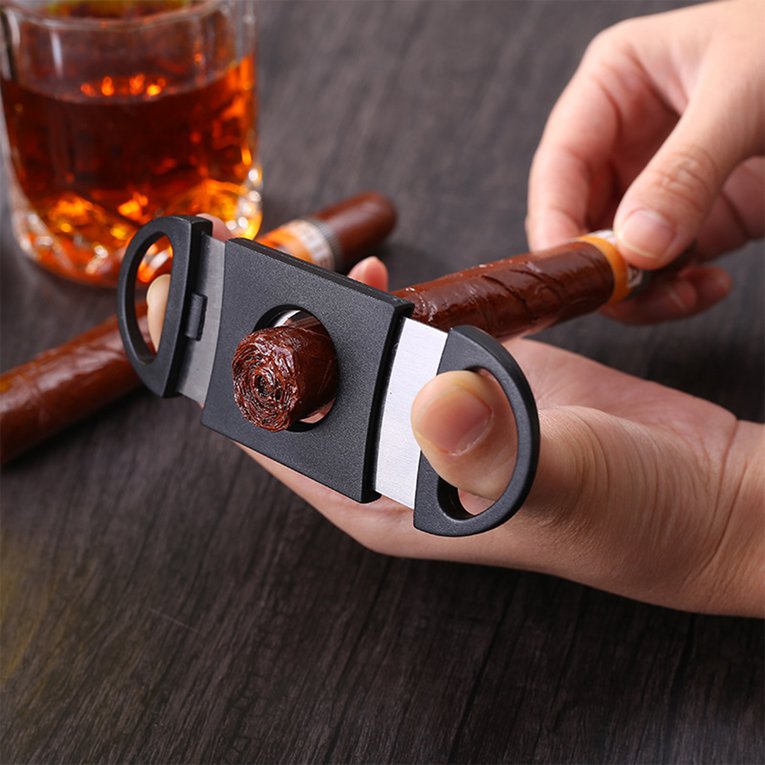 Cigar Cutter Compact Size Stainless Steel Metal Classical Cutter
