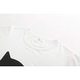 thumbnail image 2 of Pyjama d'Été pour Femmes 2 Pcs Mignon Chat, Blanc, 2 of 5