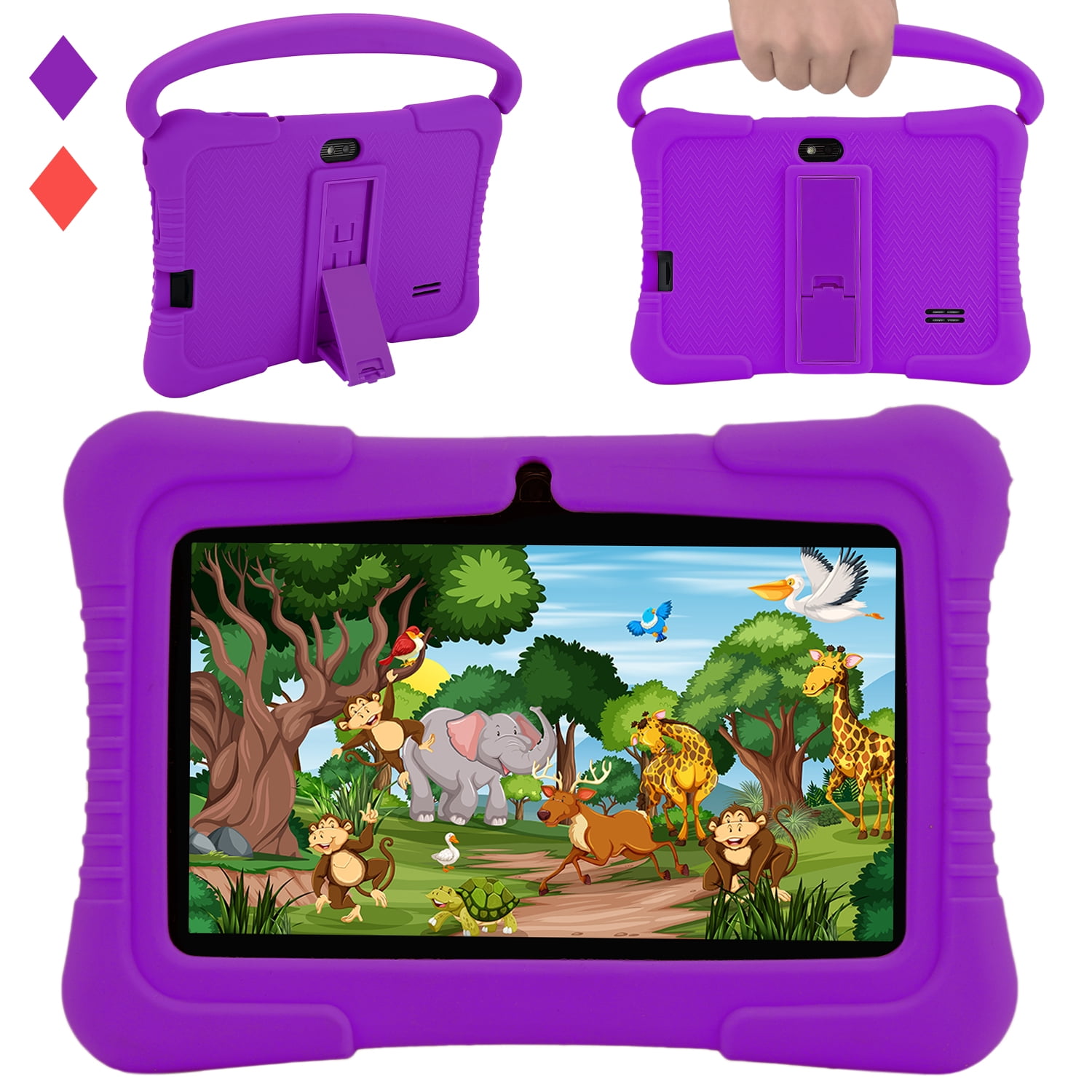 Veidoo Kids Tablets PC, 7 inch Android Toddler Tablet, 1GB Ram 16GB