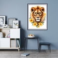 thumbnail image 7 of Diamond Art Kit for Adults, Lion Glasses Floral Portrait Diamond Painting for Adults Beginners, DIY Diamond Art Painting Kits, 5D Diamond Painting Crafts for Home Decor 12x16 Frameless, 7 of 7