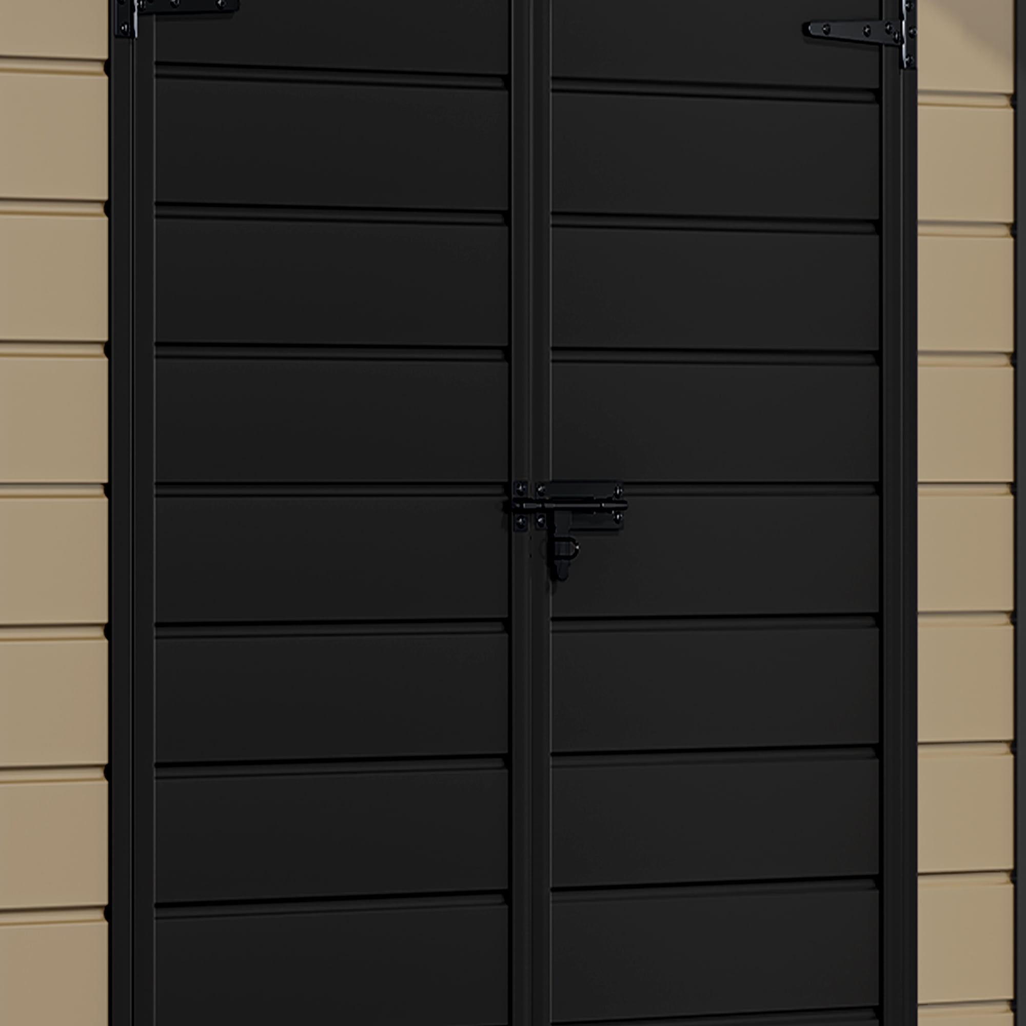 Uforic 6x4 FT Resin Storage Shed, Reinforced Floor, Lockable Door, Window & Vents, Waterproof for Garden Backyard Patio Lawn