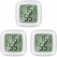 thumbnail image 1 of Termómetro para interiores, termómetro para el hogar 3 piezas Mini LCD Termómetro higrómetro portátil para interiores -20 ℃ 60 ℃, 10% 99% RH Adecuado para la habitación de los niños, la habitación de las personas mayores, etc. Kuyhfg Bienvenido a Kuyhfg, 1 of 5