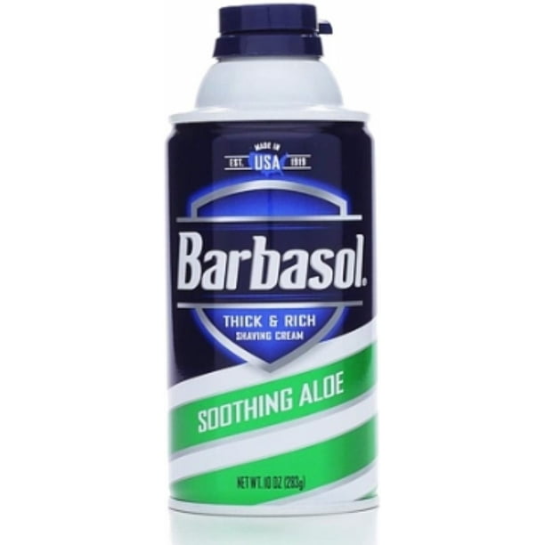 Barbasol Beard Buster Shaving Cream Soothing Aloe 10 oz (Pack of 3