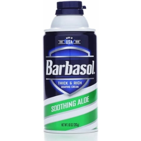 Barbasol Beard Buster Shaving Cream Soothing Aloe 10 oz (Pack of 3)
