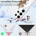 thumbnail image 3 of Christmas Transparent Magnetic Case for Samsung Galaxy S22 Ultra 5G 6.8", Built-in Magnets Compatible with MagSafe, Aesthetics Pattern PC+TPU Protective Shockproof Bumper Girls Cover, Gingerbread, 3 of 6