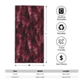 thumbnail image 2 of Polyester Long Towel Multi-Size Water Absorption Good Bright Fluffy Soft For Bathroom Swimming Pool Beach Outdoor Travel Realistic Forests Camouflage Pattern Conifer Maroon_3, 2 of 8