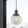 thumbnail image 3 of 201C-OB-G204-6-Innovations Lighting-Beacon - 1 Light Cord Hung Mini Pendant In Industrial Style-9.5 Inches Tall and 6 Inches Wide-Oil Rubbed Bronze, 3 of 7