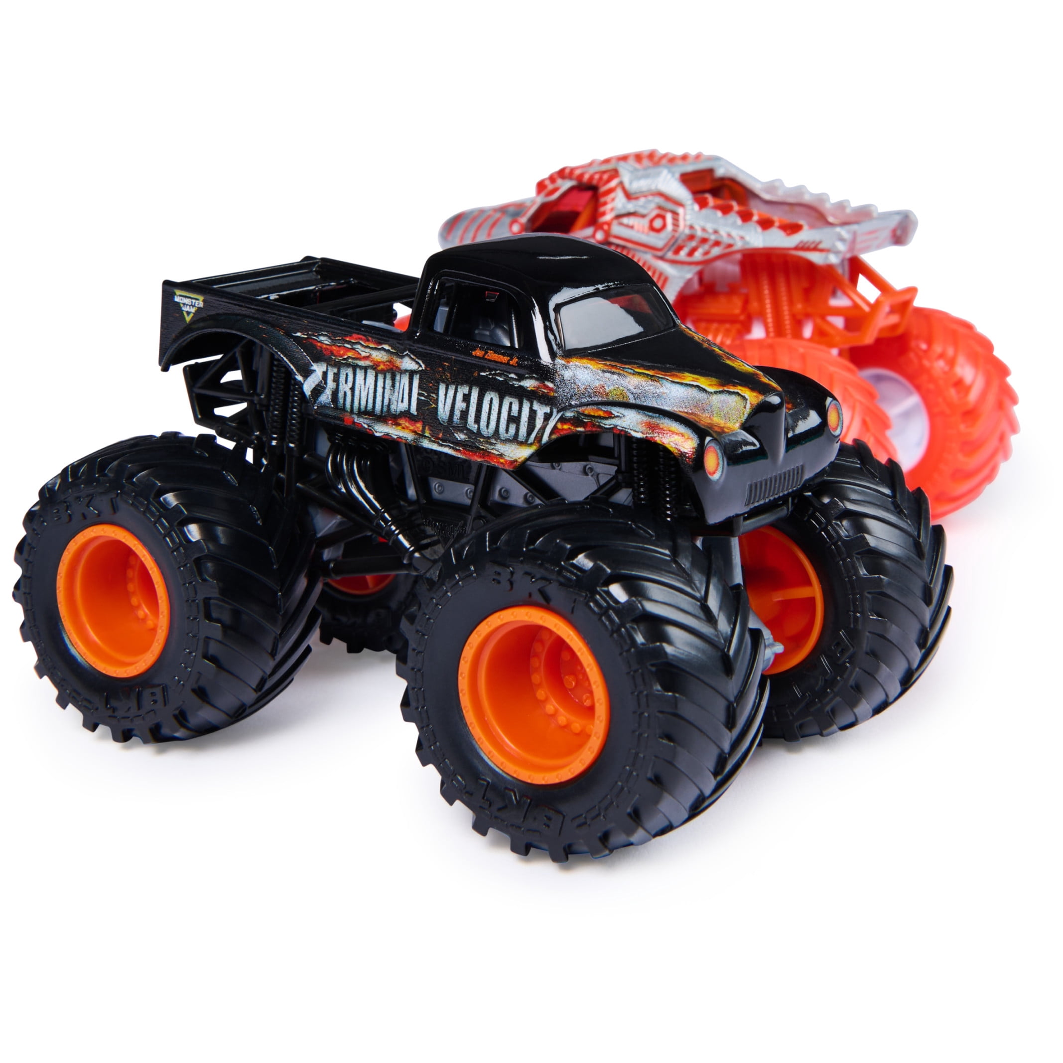 Monster Jam, ThunderROARus Vs. Terminal Velocity Die-Cast Monster Trucks, 1:64 Scale, Kids Toys for Boys Ages 3 and up