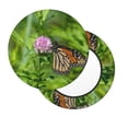 thumbnail image 2 of Lsque Butterflies and Floral Pattern Round Bar chair cushion covers Velvet Fabric Premium Comfort Protects from Scratches and Stains for 14-17 Inch Chair-14 inch, 2 of 7