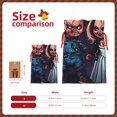 thumbnail image 3 of Zufioo Chucky Print Christmas Drawstring Gift Bags, Holiday Party Packaging Bags, Suitable for Holiday Gift Decorations-Small, 3 of 7