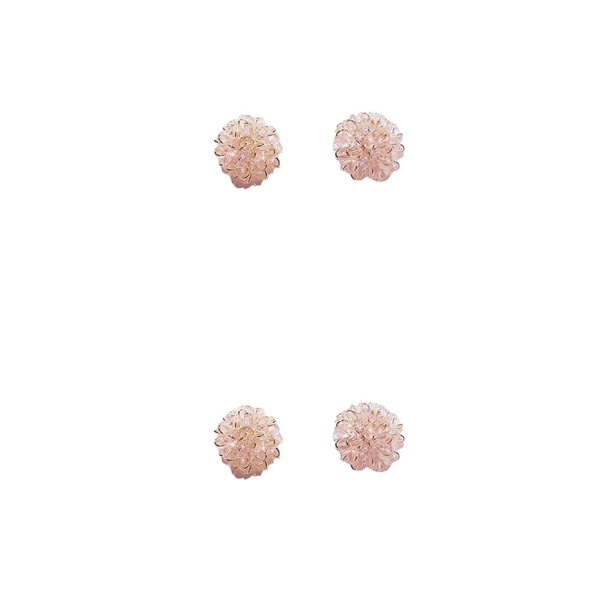 Jumpingount 1 par de pendientes de cristal retro, pendientes estéticos, regalos de joyería rosa Type2 NO2 Jumpingount CBP225519