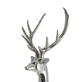 thumbnail image 4 of 37" x 58" Silver Fiberglass Floor Reindeer Christmas Sculpture with Mosaic Pattern, by DecMode, 4 of 9