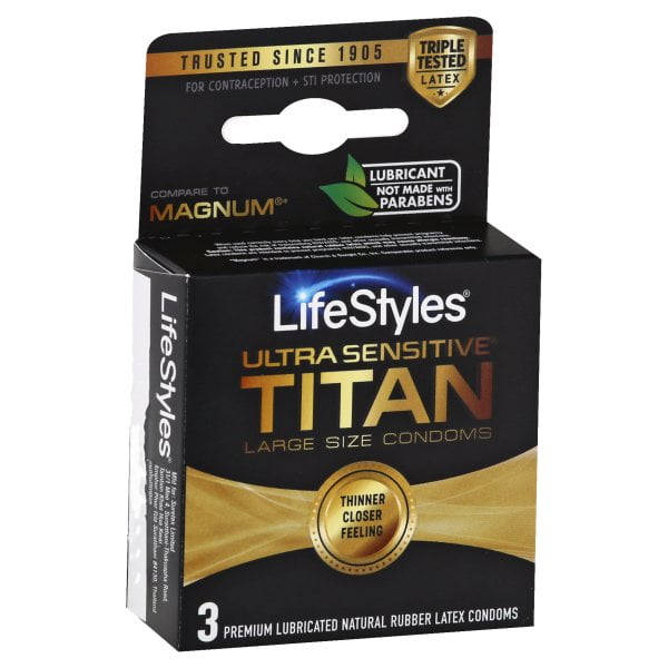 Lifestyles Ultra Sensitive Titan - Pack Of 3