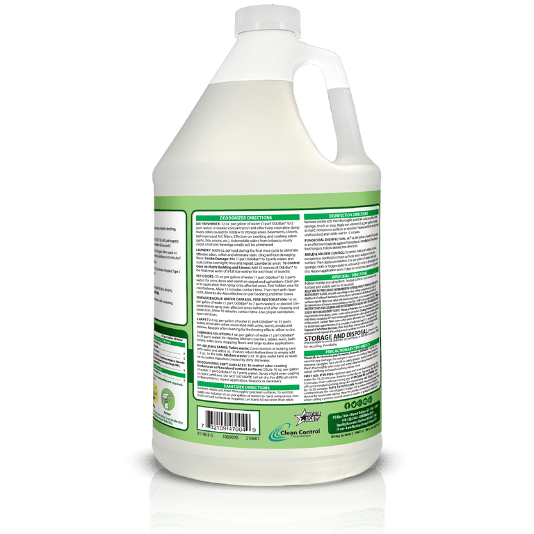 OdoBan Disinfectant Concentrate and Odor Eliminator, 4 Gallons, Original  Eucalyptus Scent