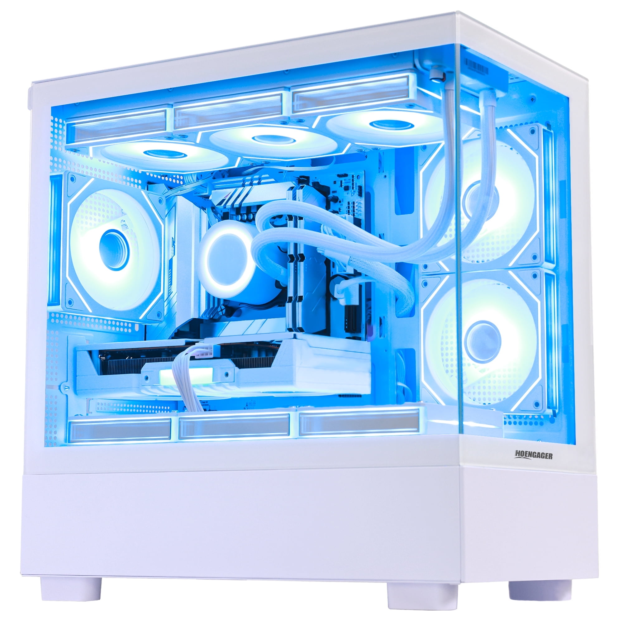 Hoengager Sunshine RTX 5070 12GB Gaming PC Desktop Intel Core i5-12600KF 32GB DDR5 RAM 1TB PCIe and 1TB SATA SSD Windows 11 -RGB Prebuilt Computer