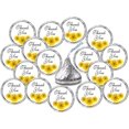 thumbnail image 2 of 324 Sunflower Thank You Kisses Wedding Stickers, Floral Chocolate Drops Labels Stickers For Weddings, Bridal Shower Engagement Party, Party Favors For Kisses, 2 of 5