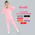 thumbnail image 6 of Elowel Thermal Underwear Set for Girls Kids Thermals Base Layer Large Light Pink, 6 of 7