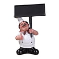 thumbnail image 1 of BKER Chef Statue Resin Italian Chef Kitchen Decoration With Welcome Board Decoration Chef Welcome Sign Suitable For Home Bars Restaurants Coffee Shops, 1 of 4