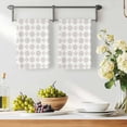 thumbnail image 3 of Vintage Bohemia Kitchen Towels Set of 2, Gray Flowers Boho Pattern Cream Absorbent Dish Towels for Kitchen, Microfiber Hand Towel, Quick Drying Tea Towel for Cleaning Decorative Dishcloths, 3 of 7