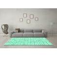 thumbnail image 3 of Ahgly Company Machine Washable Indoor Rectangle Solid Turquoise Blue Modern Area Rugs, 5' x 8', 3 of 4