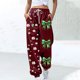 thumbnail image 1 of Pincandy Women's St. Patrick's Day Pants - Printed, Elastic Waist with Tie & Pockets, Cuffed Leg for Holiday & Daily Wear, 1 of 5