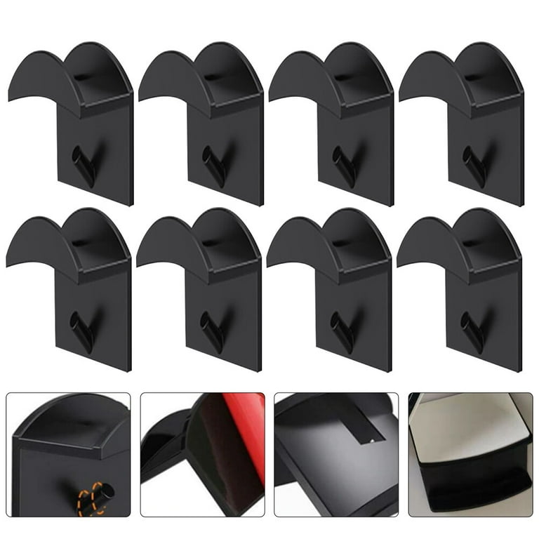 FeelGlad 20pcs Heavy Duty Adhesive Wall Hooks Removable Transparent Sticky Wall  Hangers Waterproof Reusable Wall Hook for Bathroom and Kitchen 