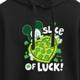 thumbnail image 3 of Disney - Slice Of Luck - Juniors Cropped Pullover Hoodie, 3 of 5
