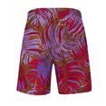 thumbnail image 4 of Men'S Board Shorts,Quick-Drying Elastic Waist Beach Shorts,Drawstring Board Shorts Breathable Beachwear,Red,L, 4 of 5