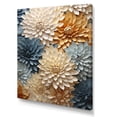 thumbnail image 2 of Designart "Elegance Of Blue And White Mum Flowers VI" Mums Canvas Prints, 2 of 7